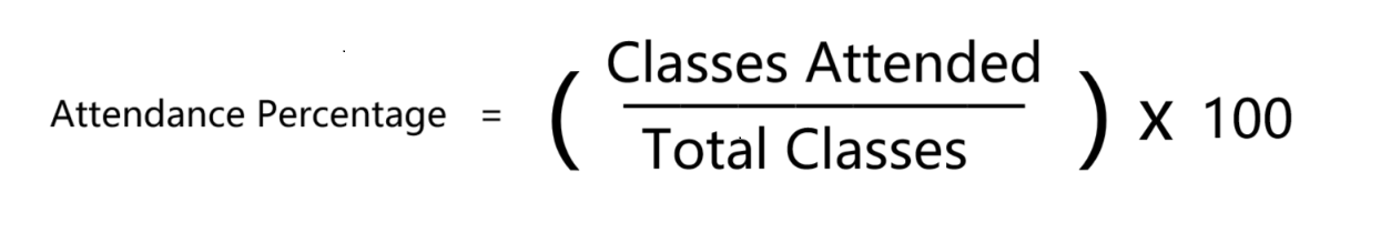 attendance calculation formula